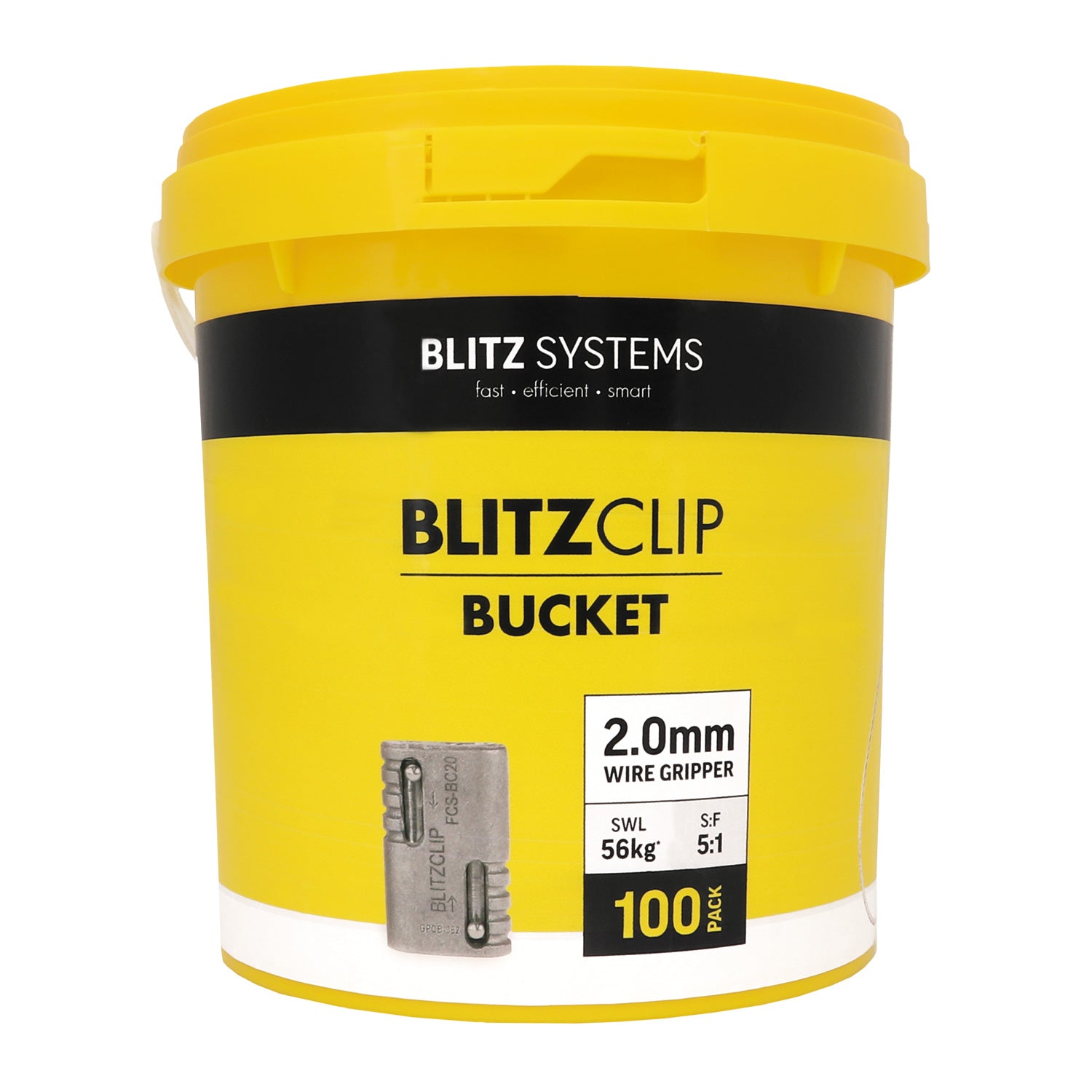 BLITZCLIP Bucket + Wire - 2.0mm Wire Gripper (20pcs) - Blitz Systems